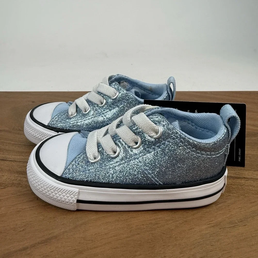 New NIB Little Kids Converse Chuck Taylor All Star Madison OX Sparkle Sneaker 4C
